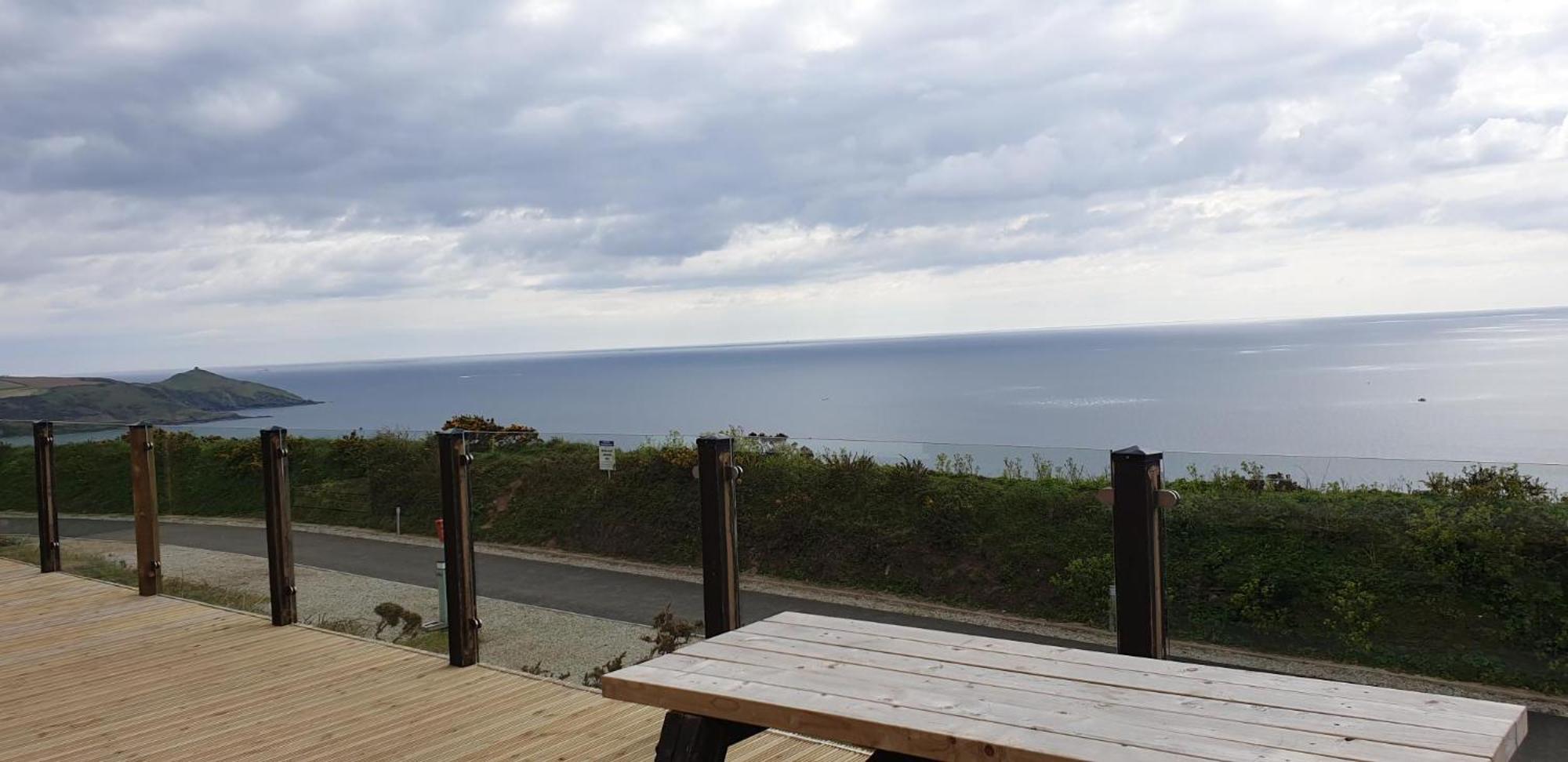 Sunset Sea View Chalet With Hot Tub 托波因特 外观 照片